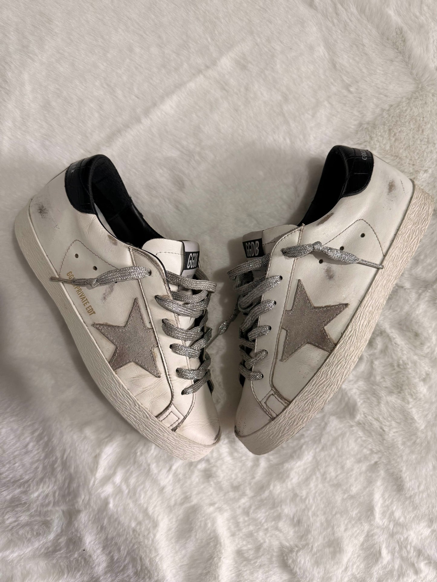 Golden Goose Super Star White Grey Silver