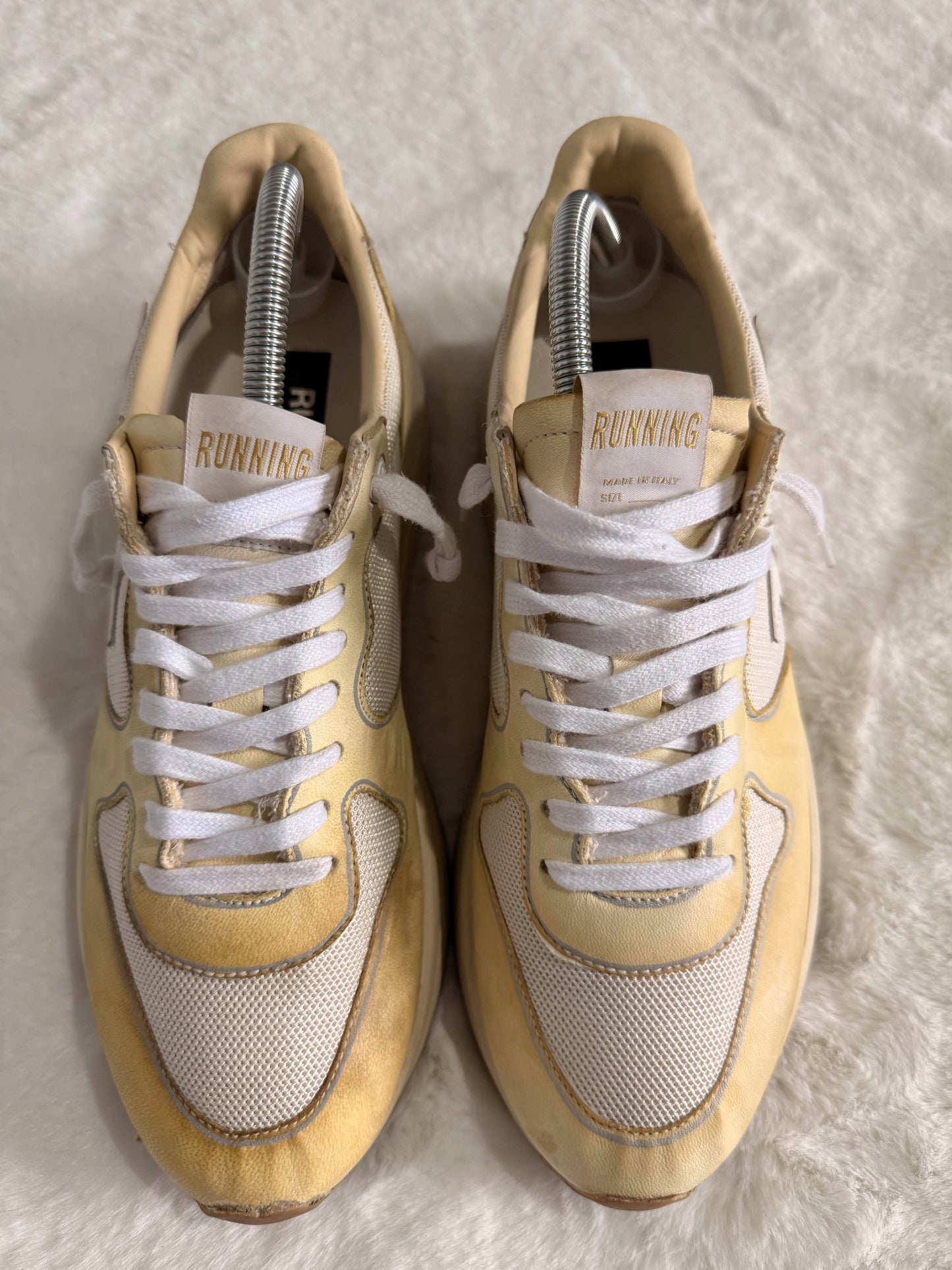 Golden Goose Running Sole Beige Crème