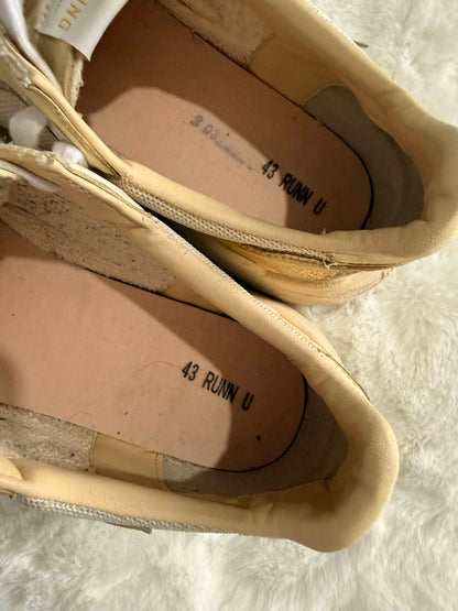 Golden Goose Running Sole Beige Crème